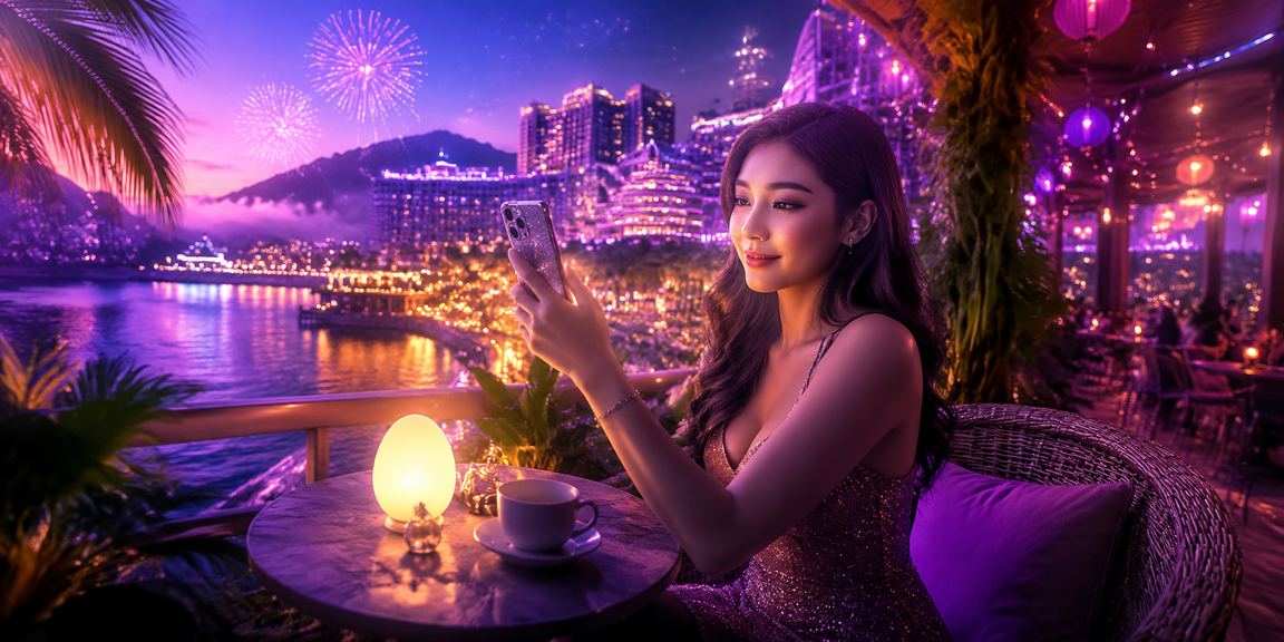 Pemain dari kawasan Genting Highlands menggunakan telefon mudah alih untuk akses kasino dan loteri ik21